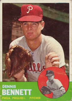 1963 Topps Baseball Cards      056      Dennis Bennett RC